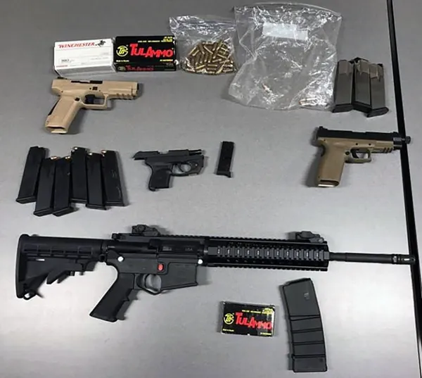 Southwest San Antonio Home Raid Seizes Suspected Stolen Firearms, Auto-Conversion Devices, Police Gear and Vehicles