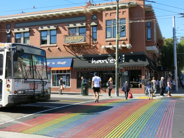 New rainbow sidewalk markings debut in San Antonio’s Pride Cultural Heritage District after crosswalk removal dispute